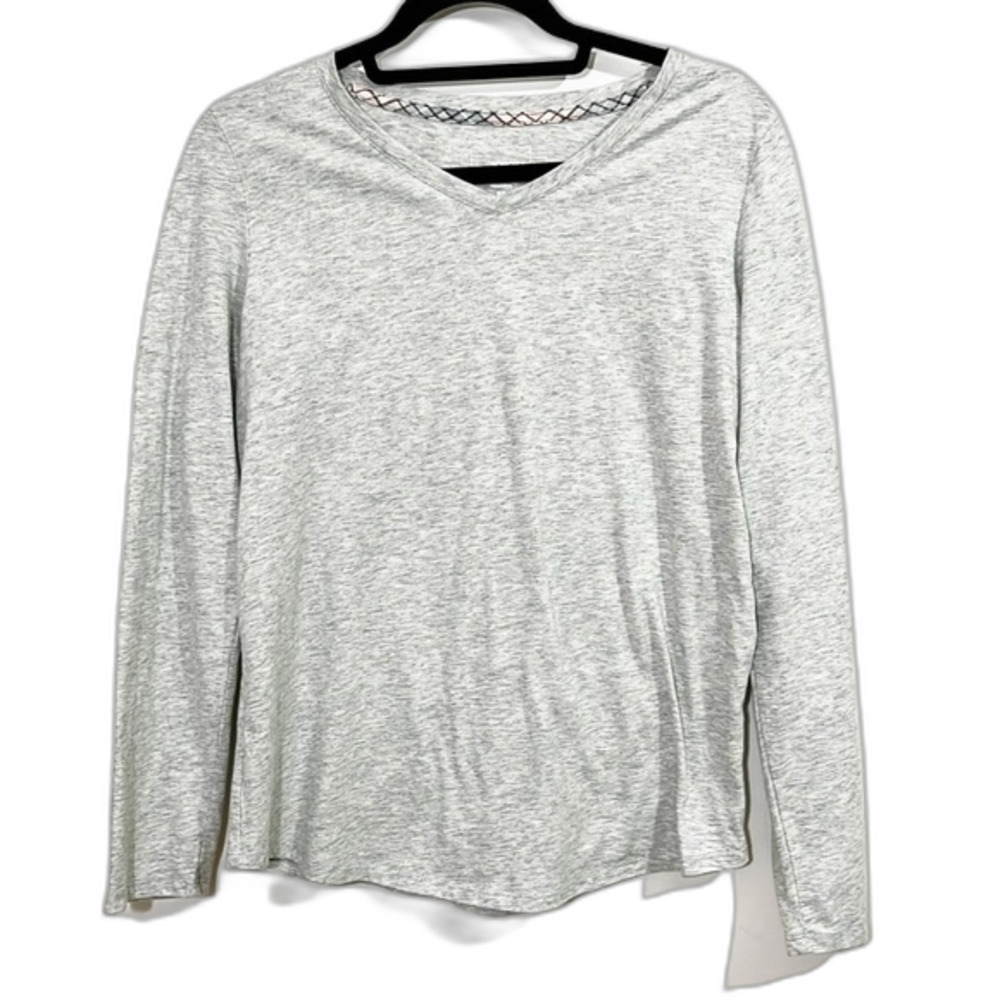 Sonoma Intimate Gray Long Sleeve Pajama Top Size Medium